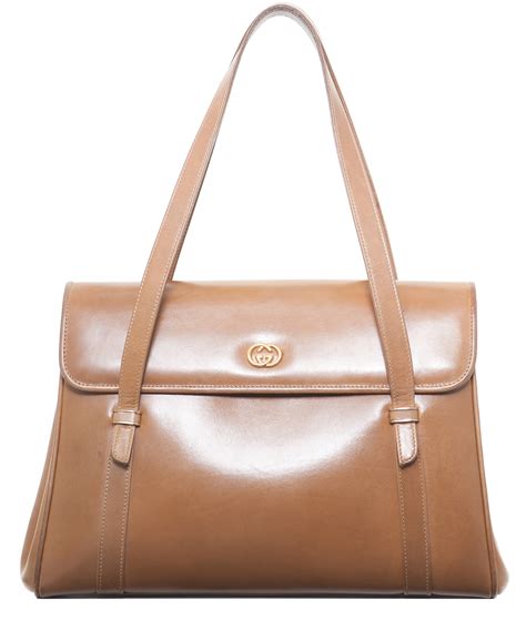 gucci brown leather|gucci brown leather bag vintage.